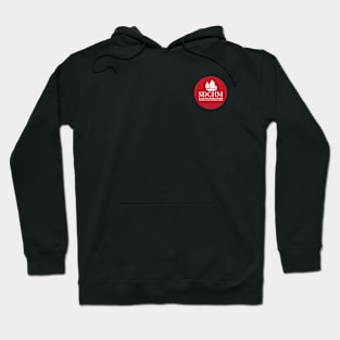 Front Red Circle Logo Hoodie